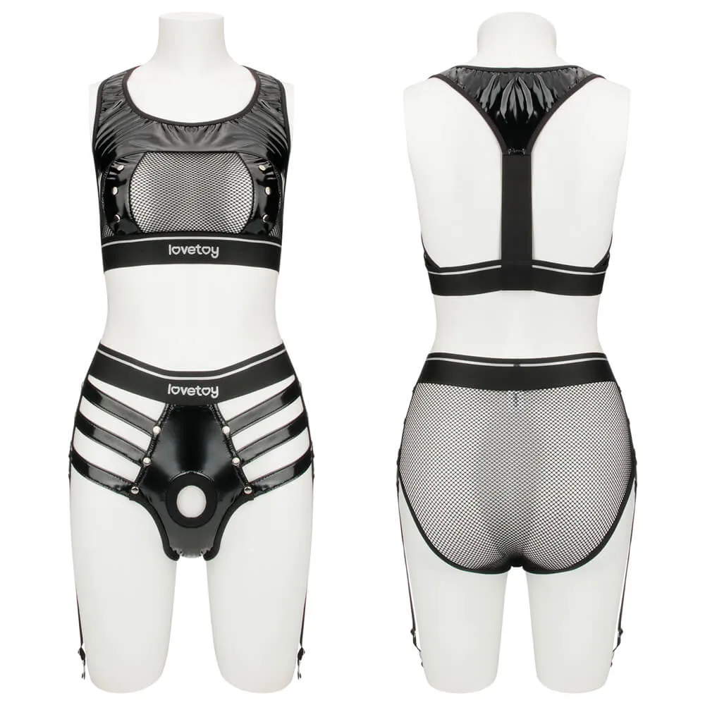 סט רתמת סטרפ און עם הלבשה | Iconic Harness Strap on Set M/L