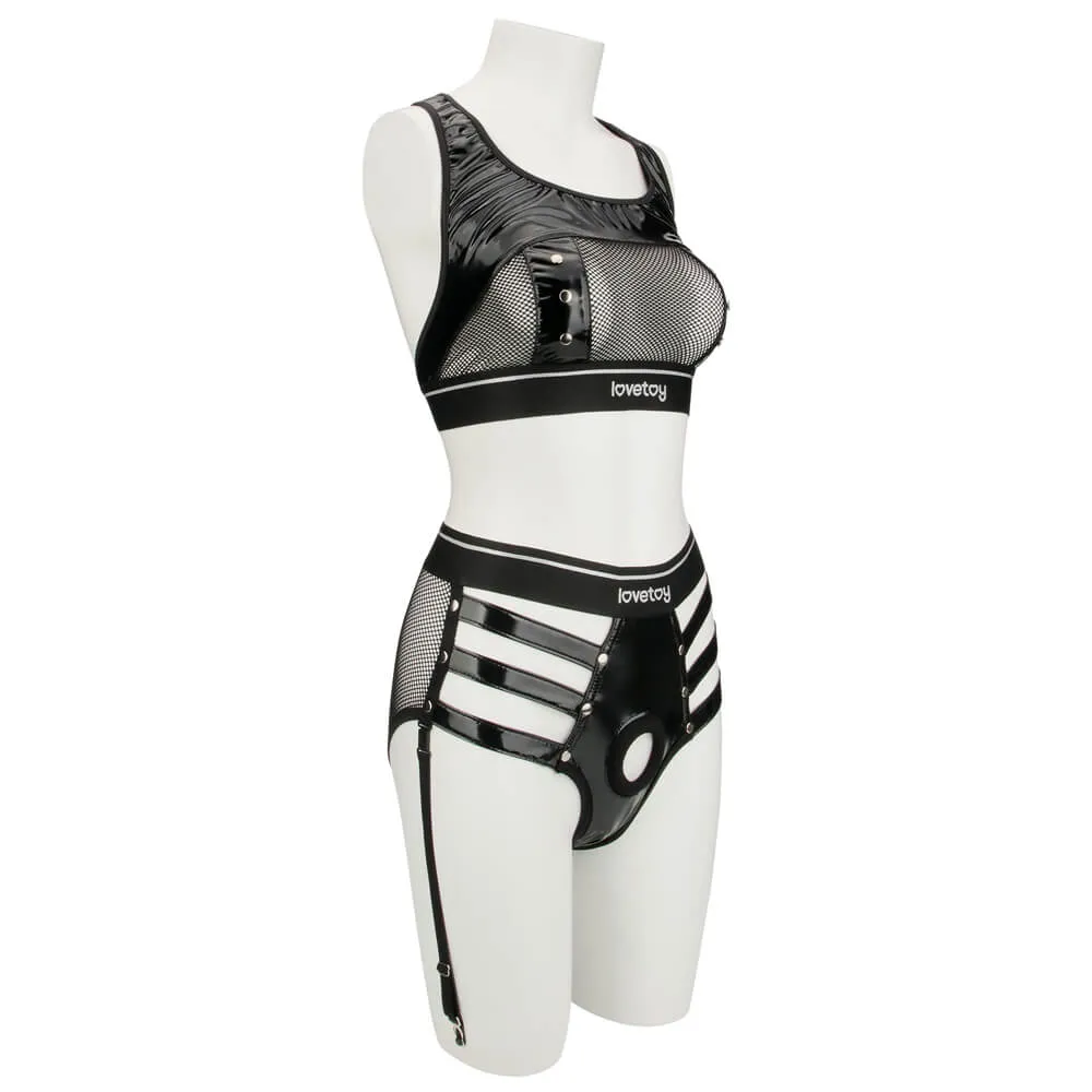 סט רתמת סטרפ און עם הלבשה | Iconic Harness Strap on Set M/L