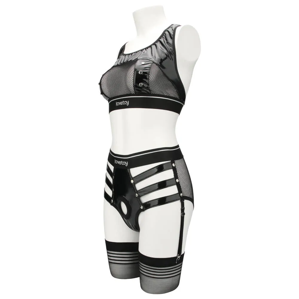 סט רתמת סטרפ און עם הלבשה | Iconic Harness Strap on Set M/L
