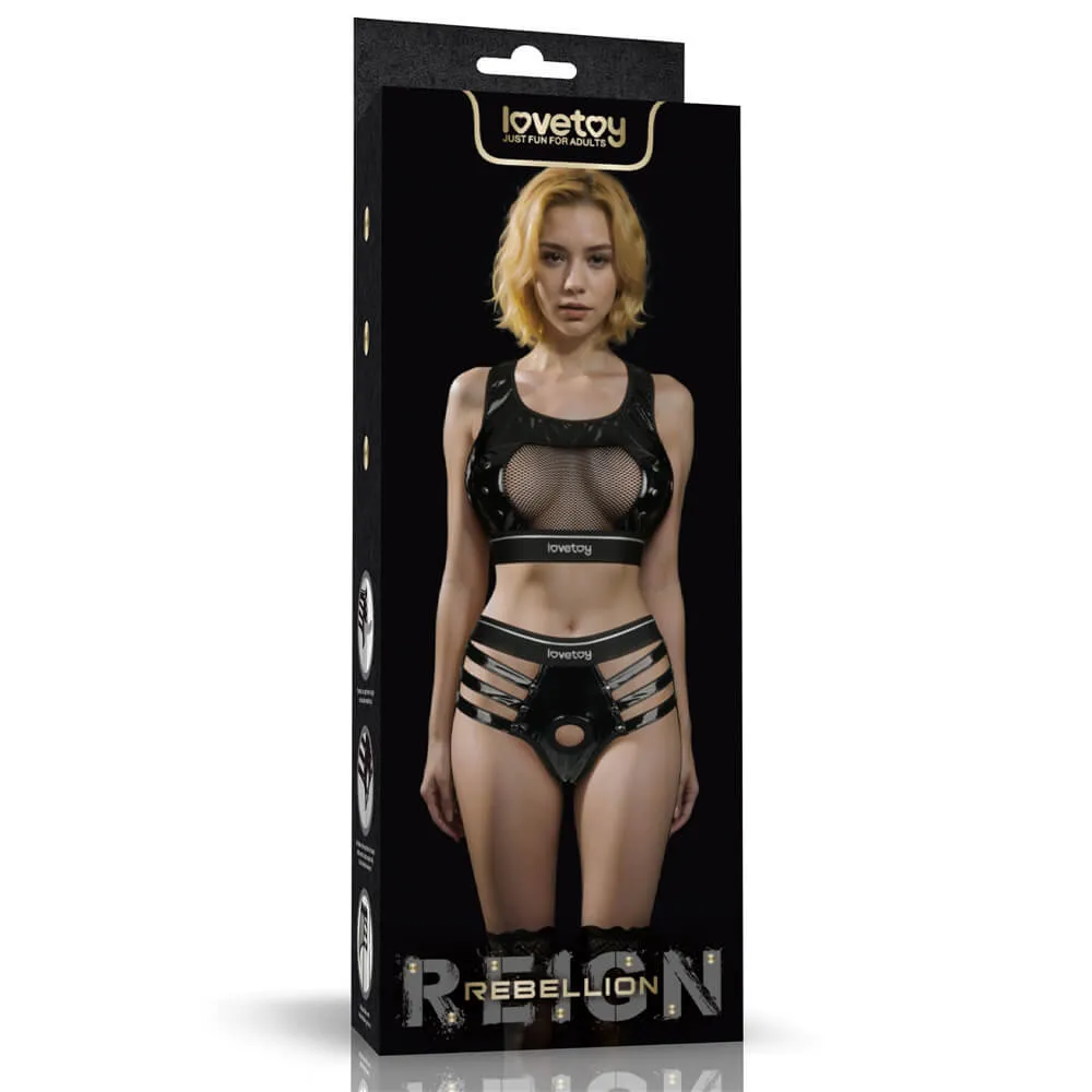 סט רתמת סטרפ און עם הלבשה | Iconic Harness Strap on Set M/L
