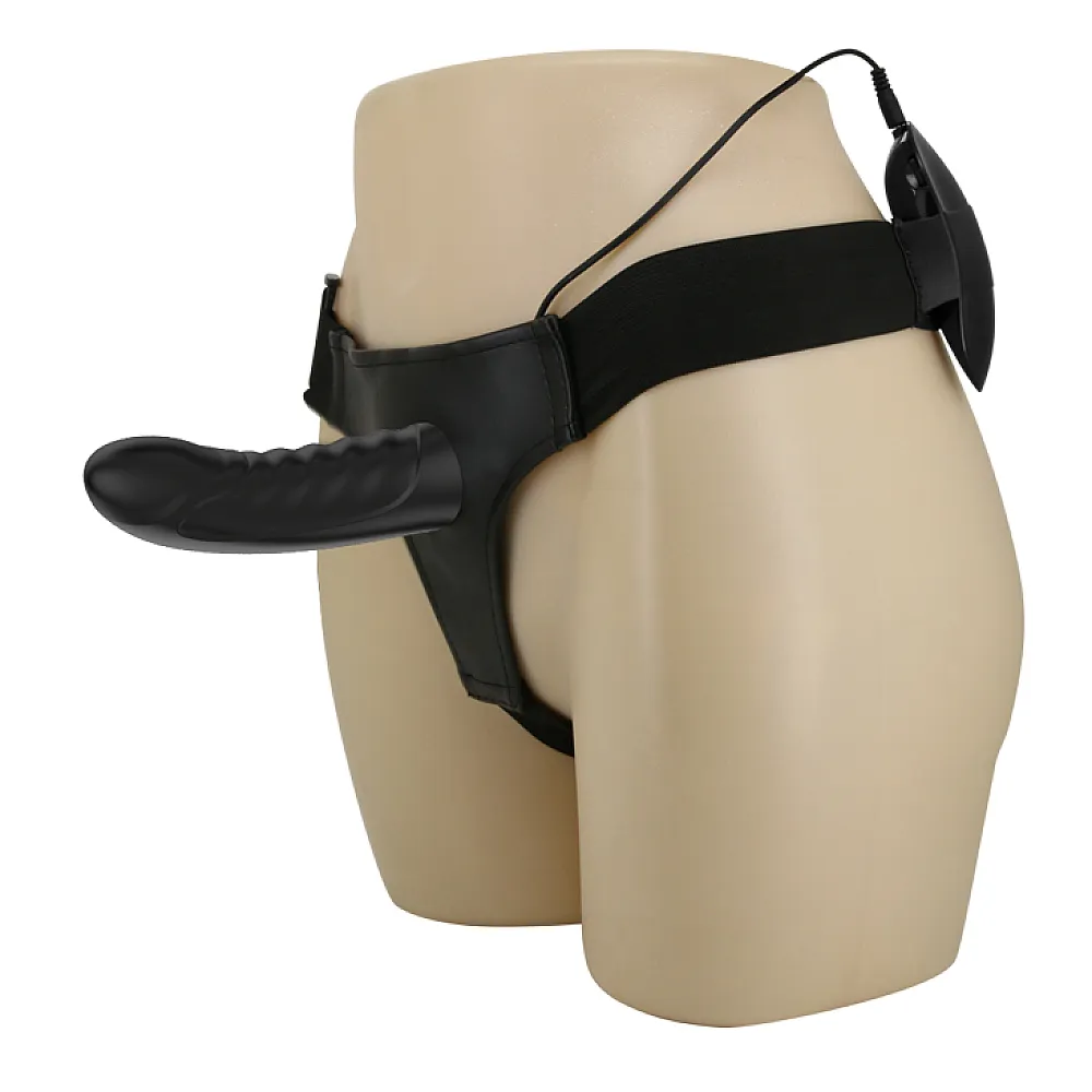 סטראפ און חלול עם רטט לגבר