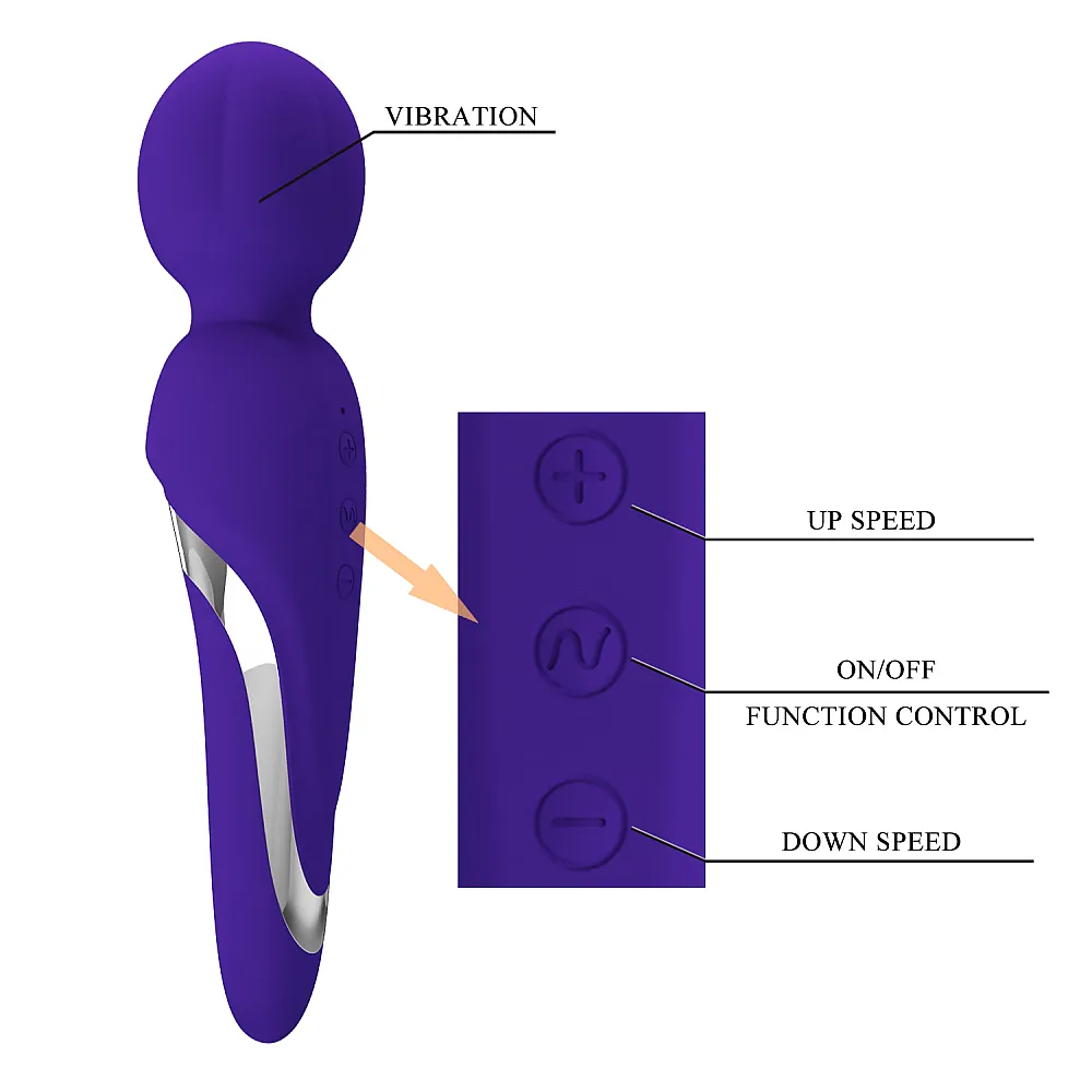 ויברטור מג'יק וונד שקט | Blue Soft Wand