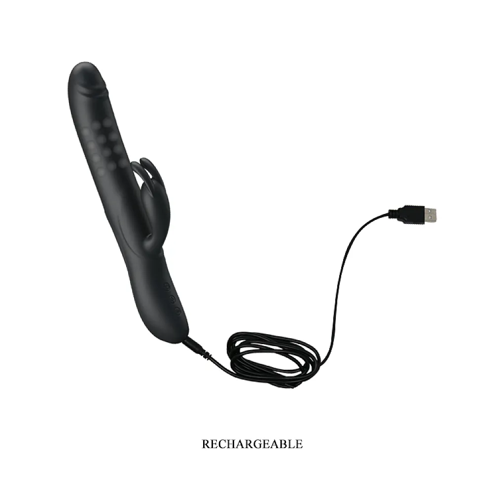 ויברטור כפול פנינים מסתובבות | Pearl Rabbit