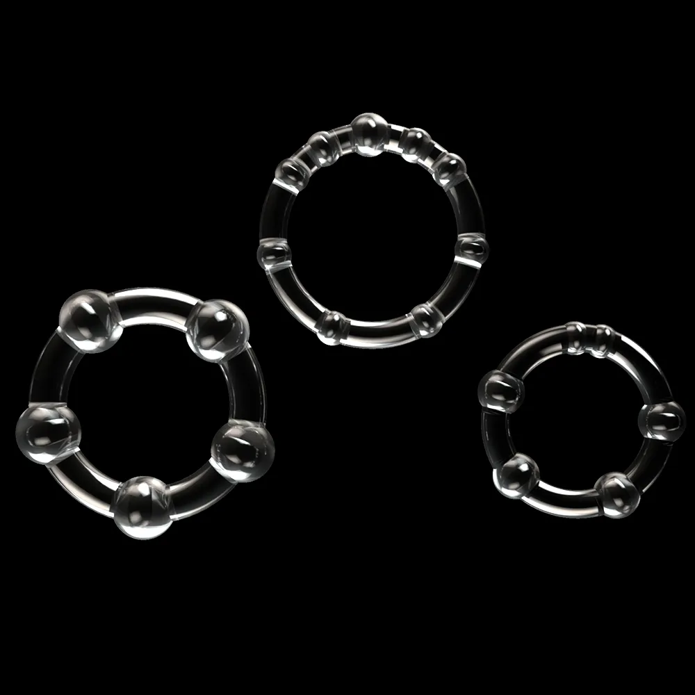 שלישיית טבעות זקפה שקופות | Triple X Rings