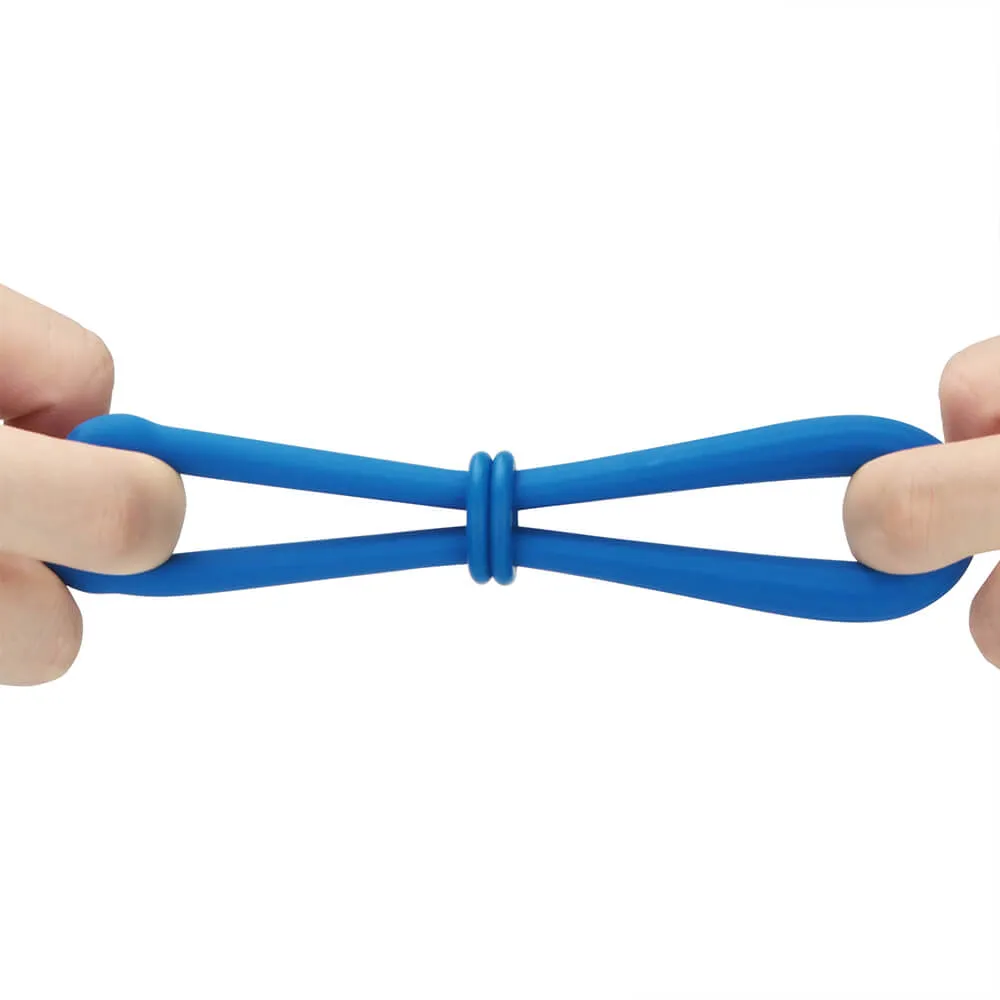 טבעת נמתחת מתכווננת כחולה מסיליקון | Pro Stretcher Blue