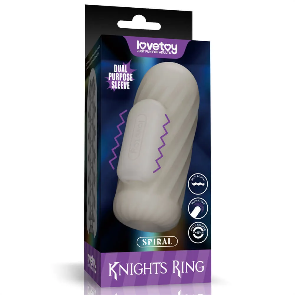 שרוול רוטט לגבר לעיבוי ואוננות | Knights Ring Spiral