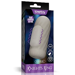 שרוול רוטט לגבר לעיבוי ואוננות | Knights Ring Spiral