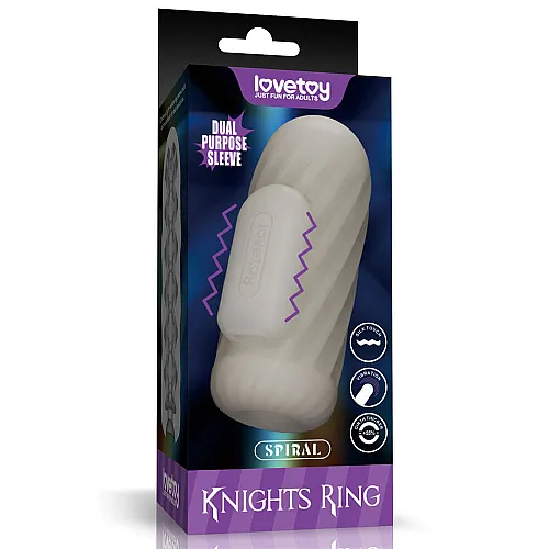 שרוול רוטט לגבר לעיבוי ואוננות | Knights Ring Spiral