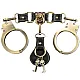 אזיקי ידיים ממתכת עם מפתחות גולגולת | Unisex Handcuffs