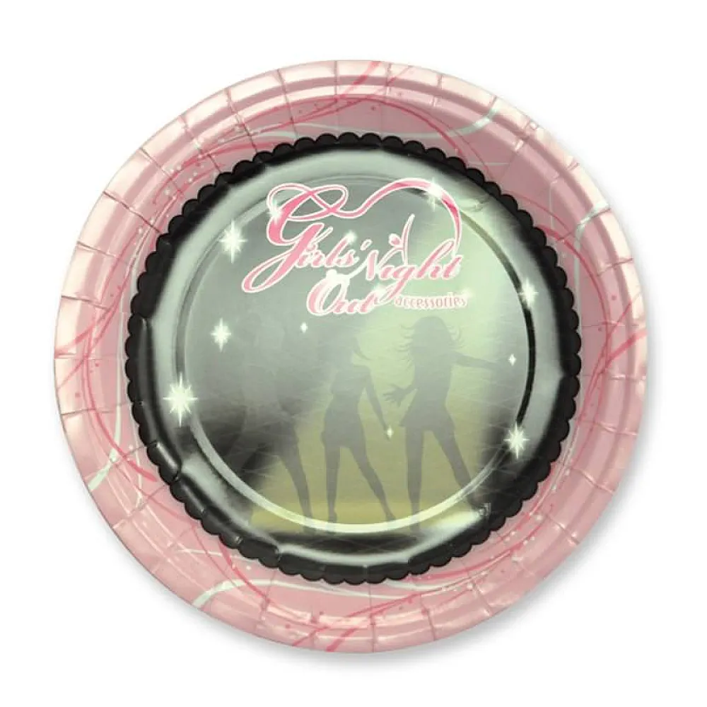 צלחות ורודות לערב בנות | Girls Night Plates