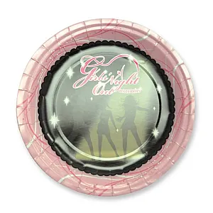 צלחות ורודות לערב בנות | Girls Night Plates