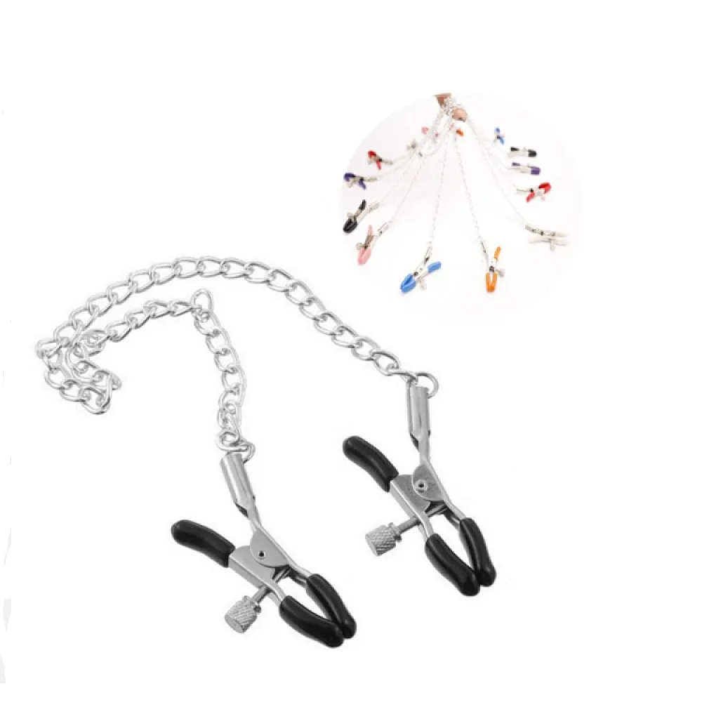 מצבטי פטמות מתכווננים בשרשרת | Nipple Clamps