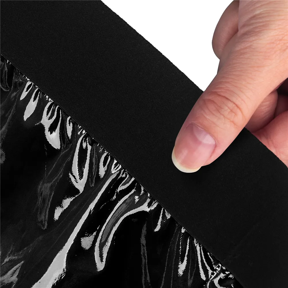 מכנסי סטרפ-און יוניסקס שחורים קצרים | Chic