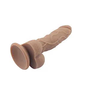 דילדו ריאליסטי טבעי עם בסיס יניקה וסיליקון רפואי | Naked Legend Labour