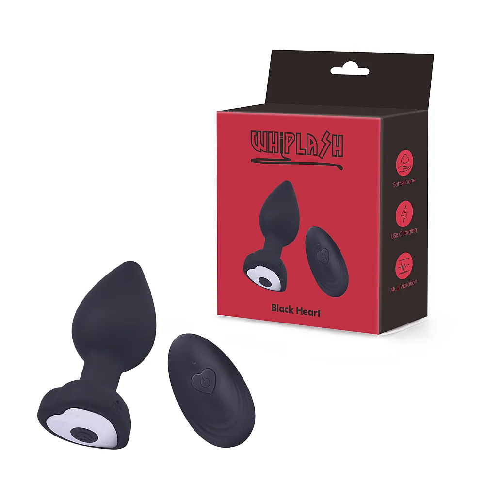 ויברטור אנאלי עם שלט אלחוטי | Black Heart