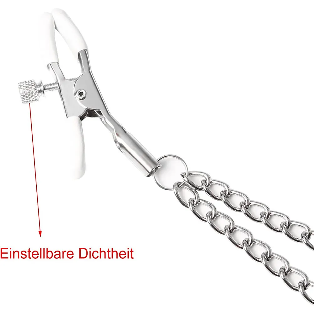 מצבטי פטמות עם שרשרת מעוטרת | Decorative Nipple Clamps