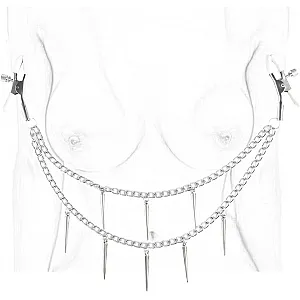 מצבטי פטמות עם שרשרת מעוטרת | Decorative Nipple Clamps