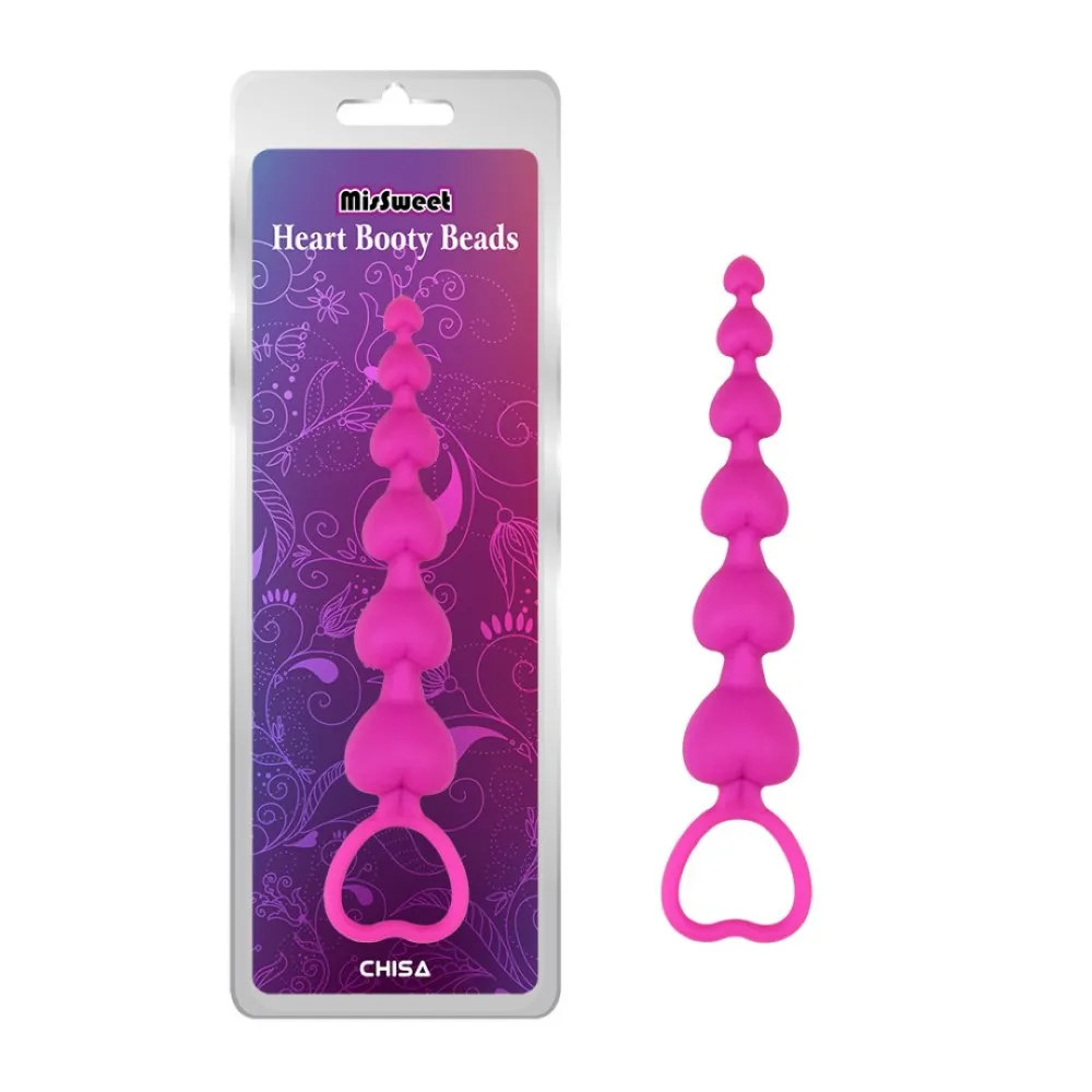 חרוזים אנאליים בצורת לב | Heart Booty Beads