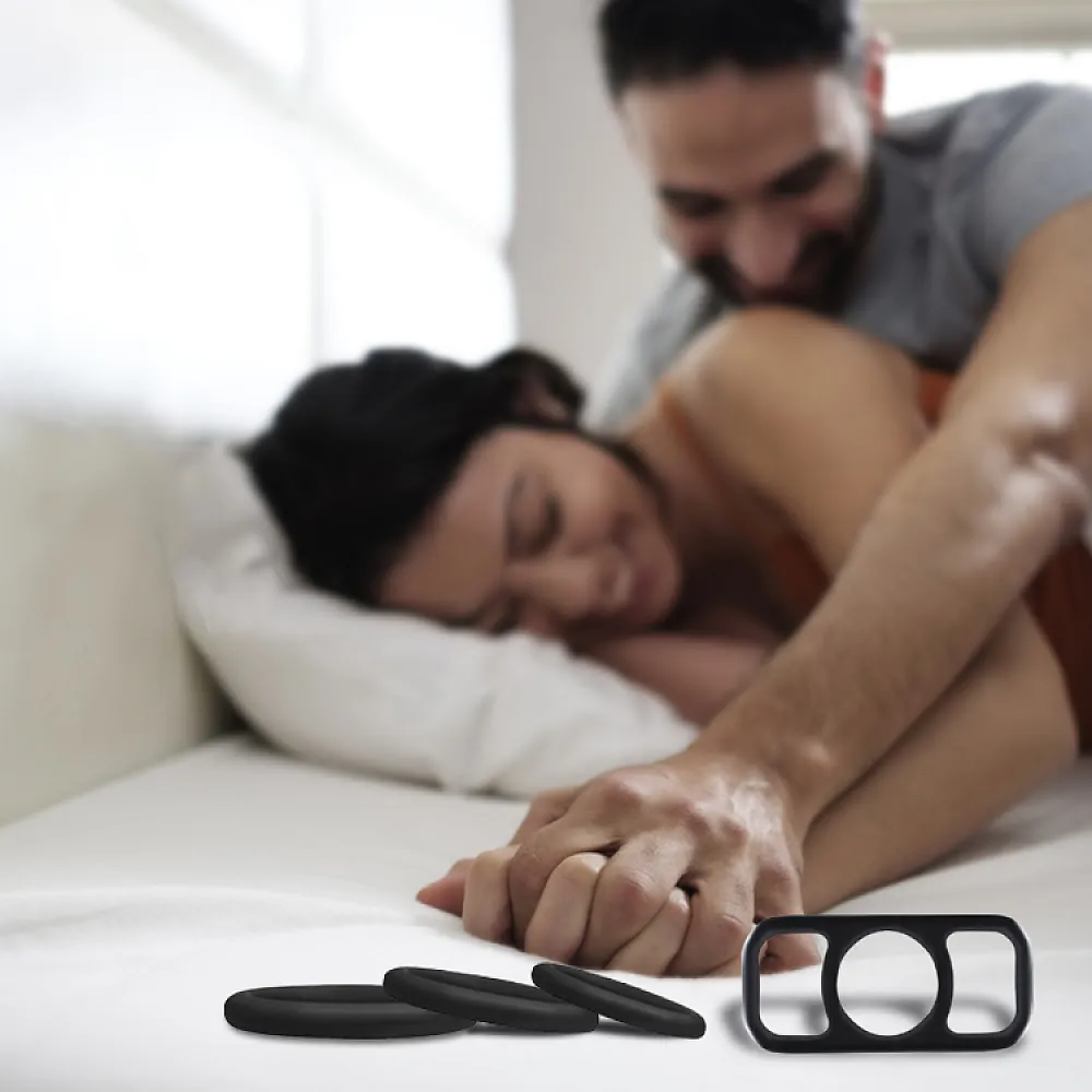 סט ארבע טבעות זקפה סיליקון | Cock Ring Bit