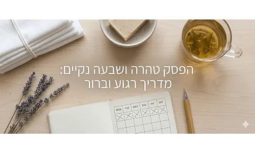 הפסק טהרה ושבעה נקיים | Hefsek Guide