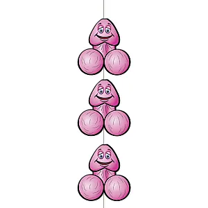 שרשרת בולבולים לקישוט מסיבה | Hanging Pecker Decorations