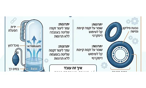 משאבת זקפה מול טבעת זקפה | Pump vs Ring