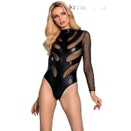 בגד גוף דמוי-עור | Faux Leather Bodysuit