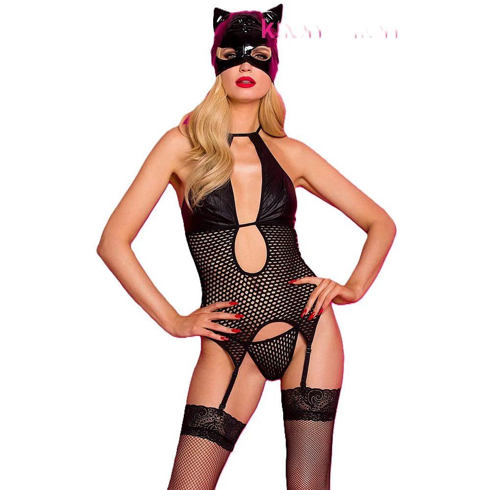 סט חתולה רשת | Cat Queen Bodysuit