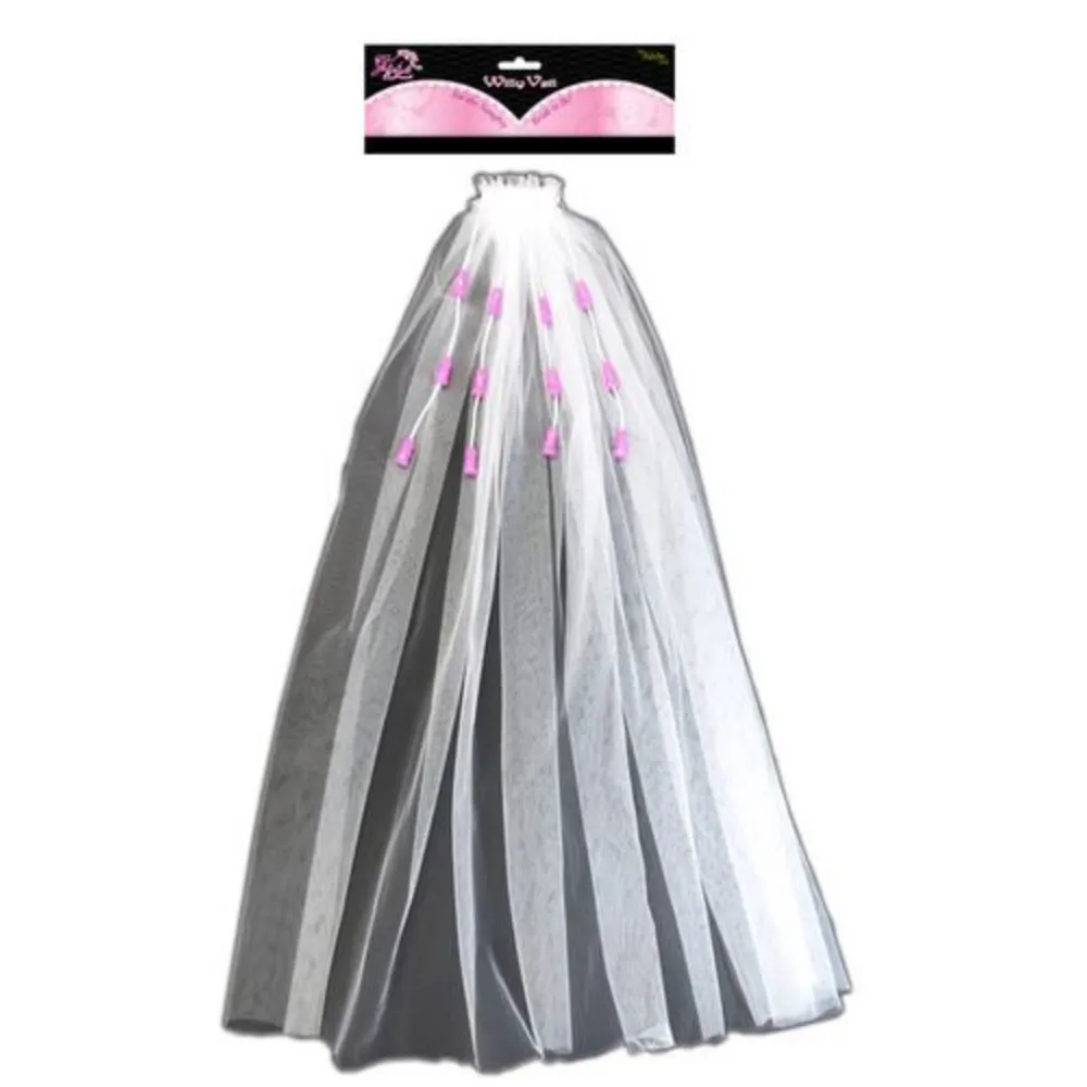 הינומה לבנה למסיבת רווקות | Penis Veil