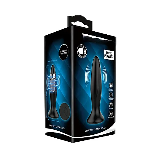 ויברטור אנאלי סיליקון נטען | Vibrating Anal Plug