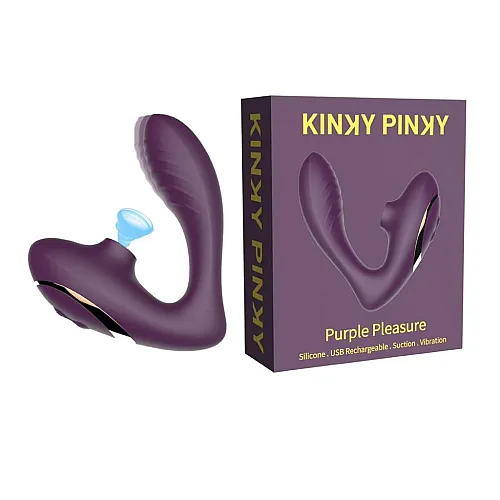 ויברטור  יניקה ורטט כפולים | Purple Pleasure 
