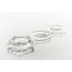 שלישיית טבעות זקפה שקופות | Triple X Rings