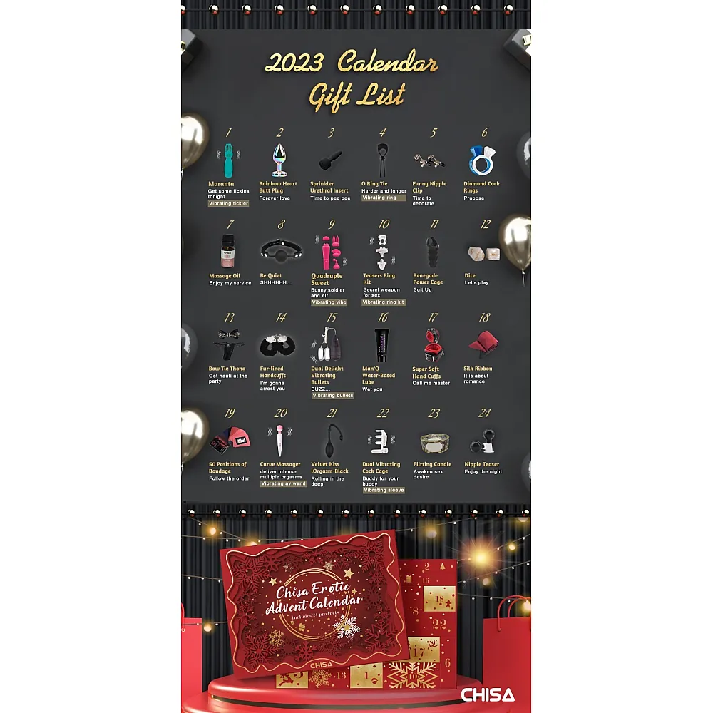 לוח חג ארוטי זוגי | Erotic Advent Calendar