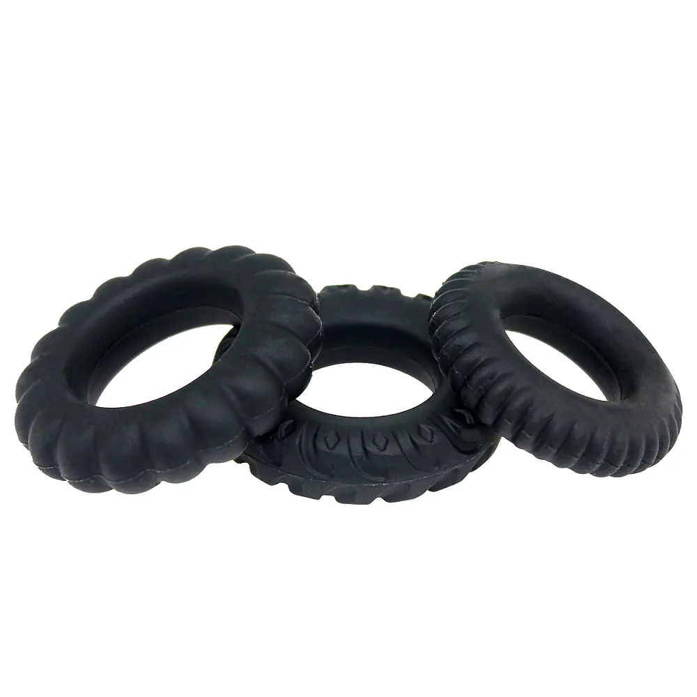 סט שלישיית טבעות זקפה מסיליקון | Cock Ring Set