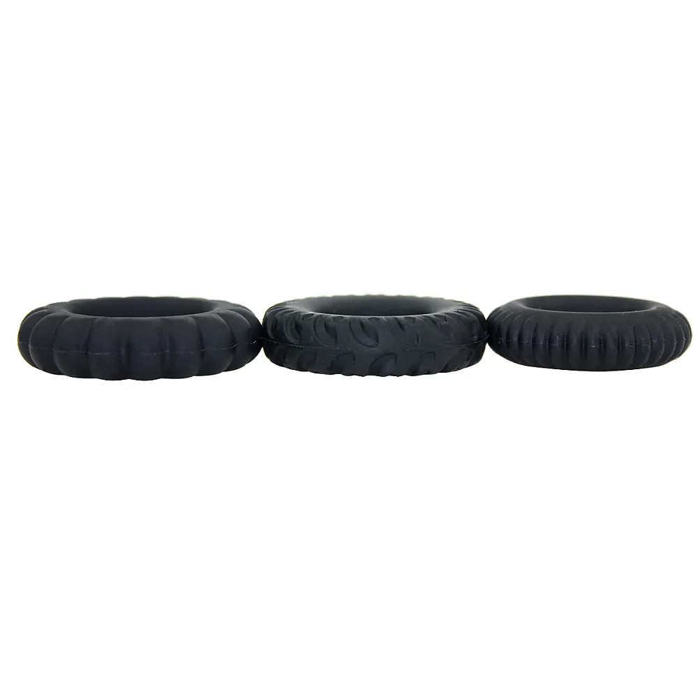 סט שלישיית טבעות זקפה מסיליקון | Cock Ring Set