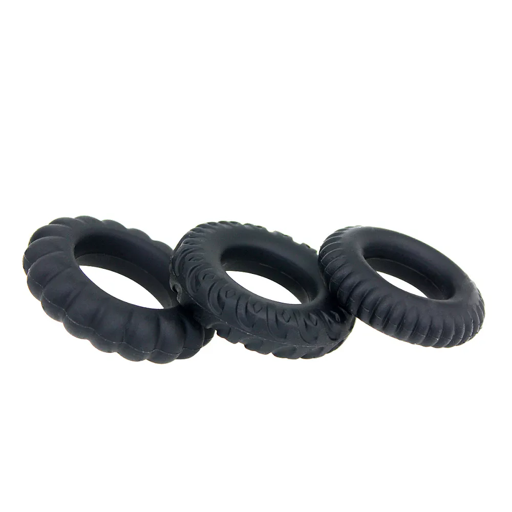 סט שלישיית טבעות זקפה מסיליקון | Cock Ring Set