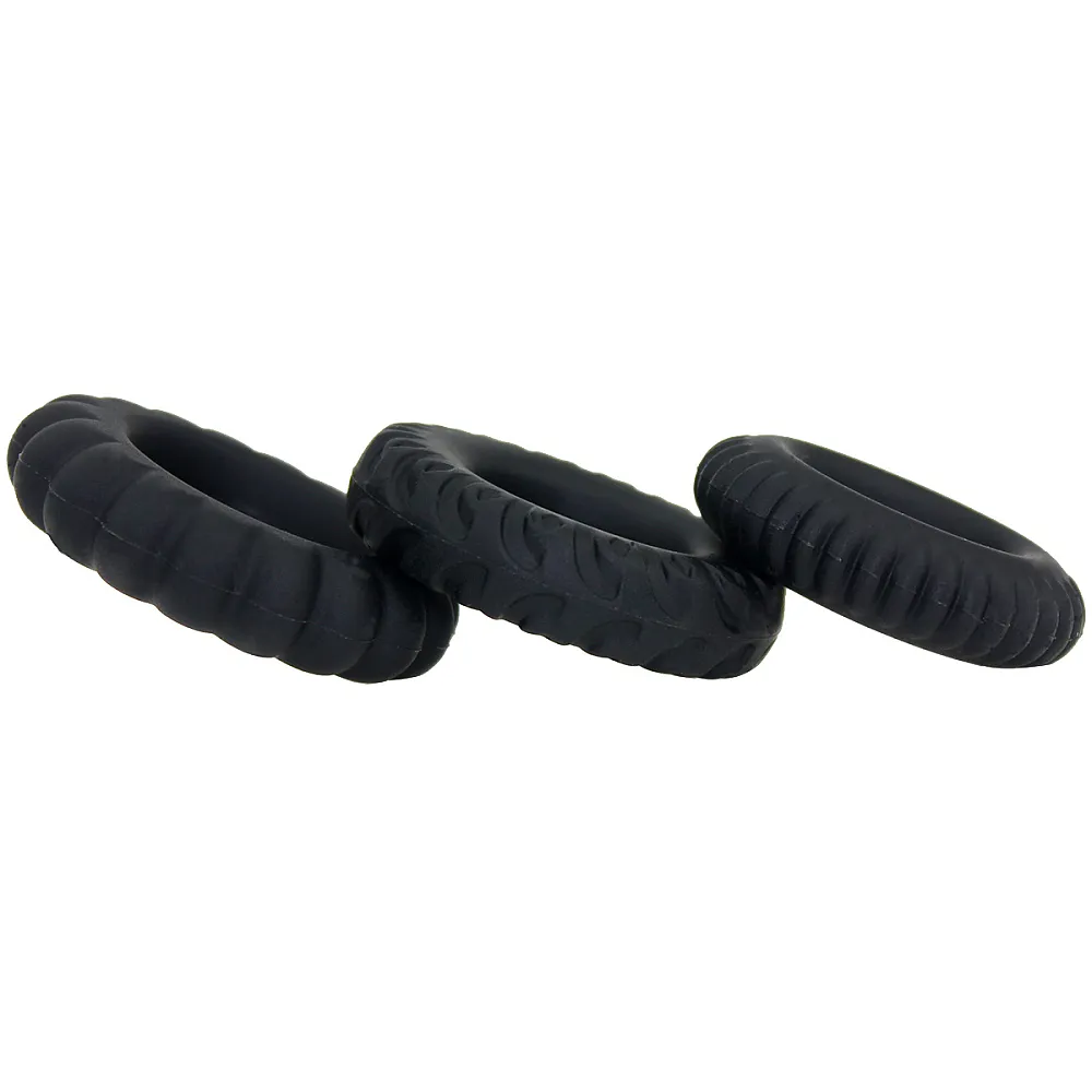 סט שלישיית טבעות זקפה מסיליקון | Cock Ring Set