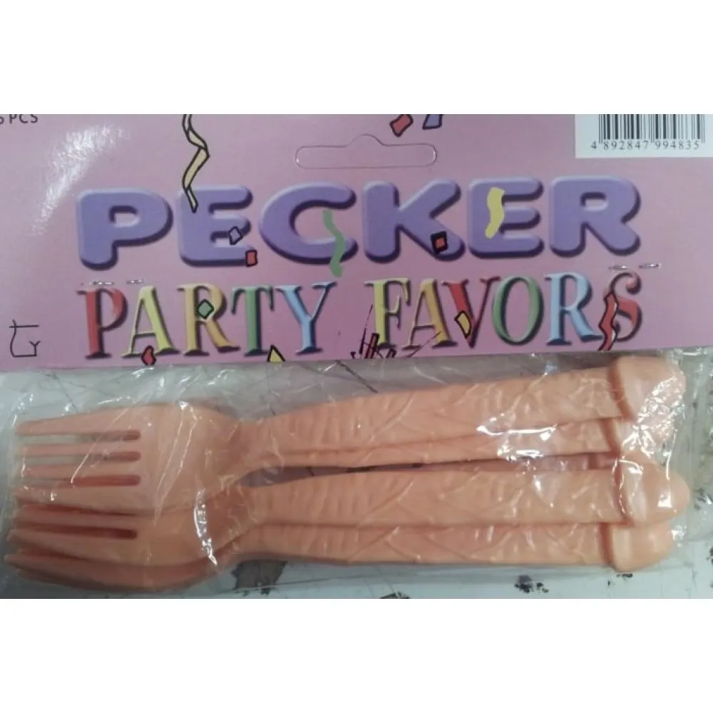 מזלגות בצורת בולבול למסיבת רווקות | Pecker Forks