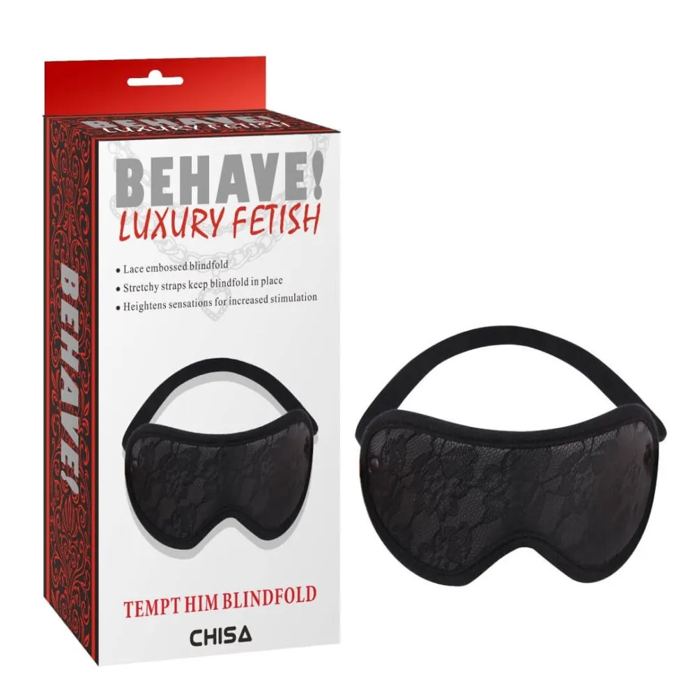 מסכת עיניים תחרה יוקרתית | Tempt Him Blindfold
