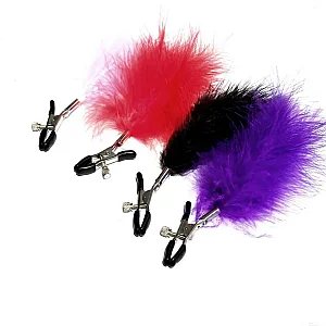 מצבטי פטמות עם נוצות | Feather Nipple Clamps