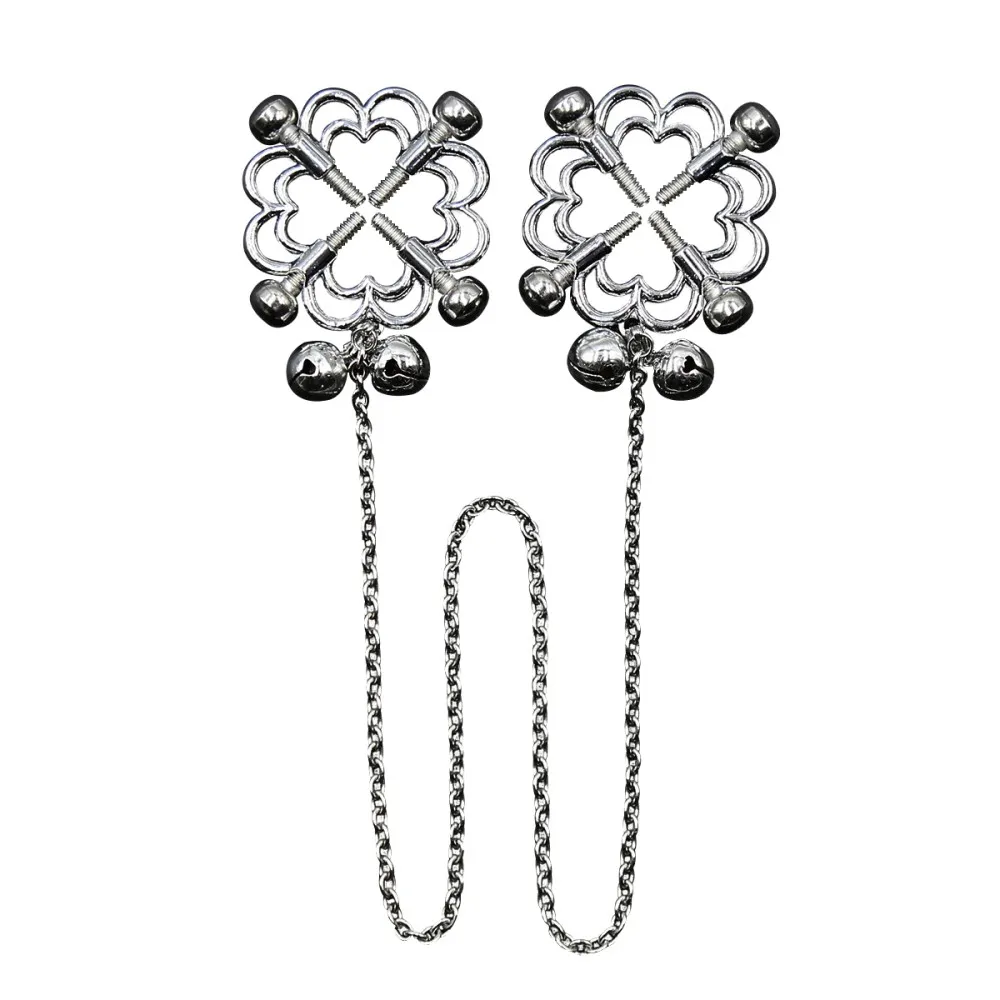 מצבטי פטמות פרח עם שרשרת | Flower Nipple Clamps