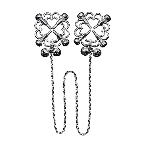 מצבטי פטמות פרח עם שרשרת | Flower Nipple Clamps