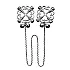 מצבטי פטמות פרח עם שרשרת | Flower Nipple Clamps