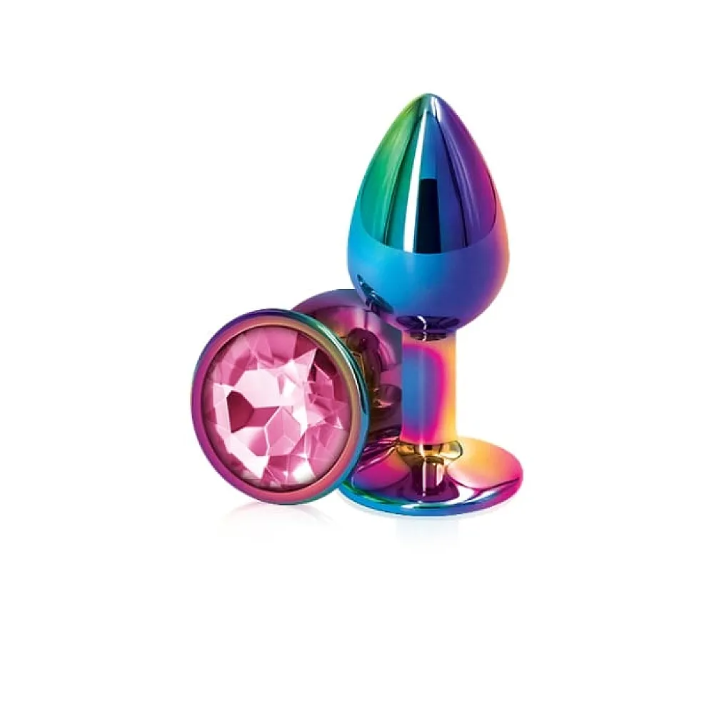פלאג אנאלי מתכתי צבעוני | Rainbow Jewel Plug