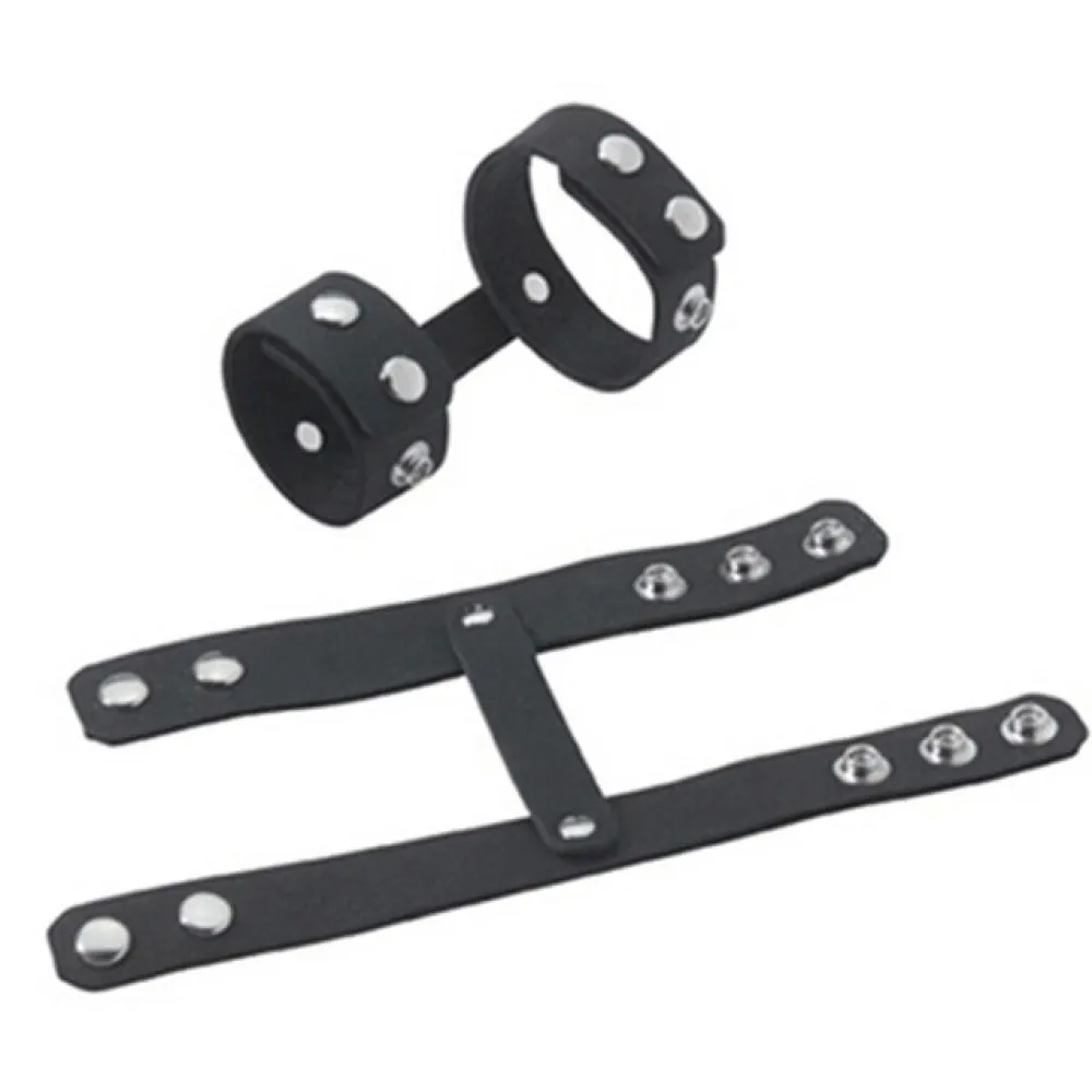 קוק רינג עור מתכוונן כפול | Adjustable Leather Cock Ring