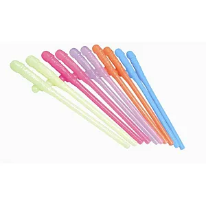 קשים צבעוניים בצורת בולבול | Penis Straws