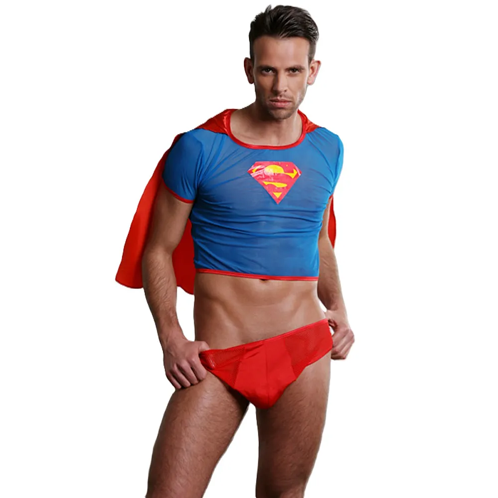 תלבושת סופרמן סקסית לגבר | Superhero