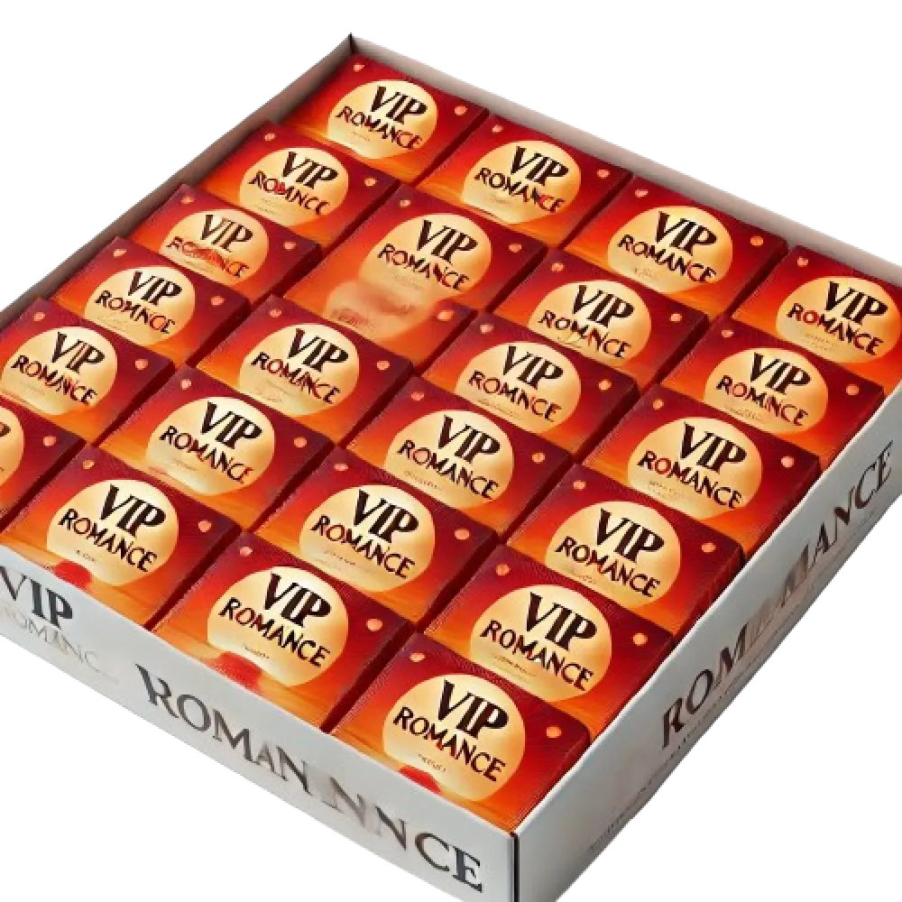 מארז 144 קונדומים בטעמים | V.I.P Romance
