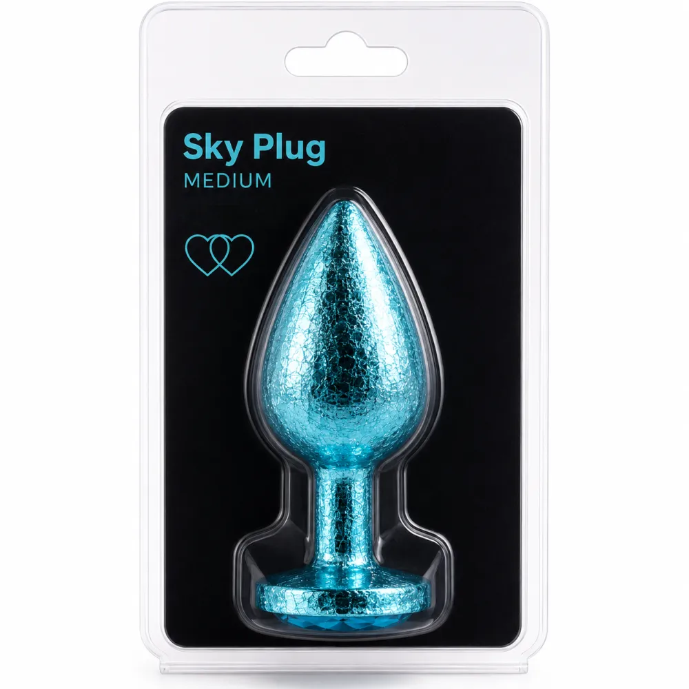 פלאג אנאלי כחול בינוני | Sky Plug M