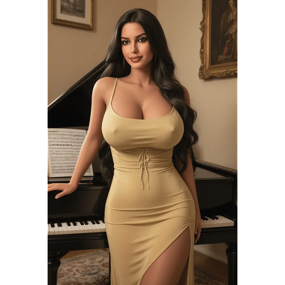 בובת מין גודל מלא מורה לפסנתר | Celeste Piano Tutor